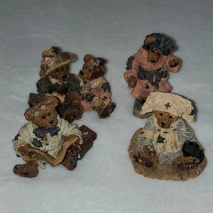 Lot of 4 Boyds Bears & Friends Resin Figurines